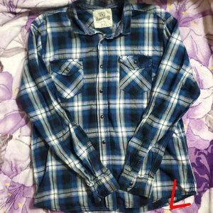 Blue Plaid Shirt
